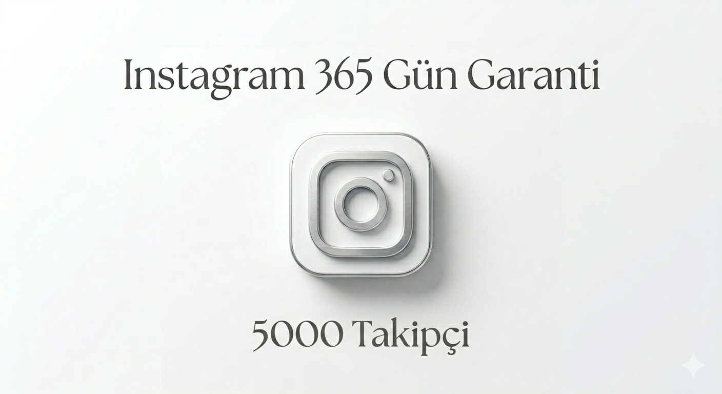 İnstagram 365 Gün Garantili 5000 Takipçi